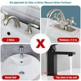 thumbnail image 3 of 30x5.5 Inch Silicone Sink Faucet Mat for Kitchen Bathroom, 76cm Kitchen Sink Splash Guard, Bathroom Faucet Drain Mat Handle Drip Catcher Tray, Countertop Protector Absorbent Drying Pad Black, 3 of 8