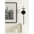 thumbnail image 2 of Kate and Laurel Blaise Transitional Metal Wall Sconce, 5 x 6 x 24, Black, Modern Round Candle Holder with Removable Glass Cylinder for Flameless Candles, 2 of 9