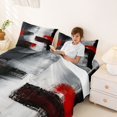 thumbnail image 3 of Homewish Watercolor Gradient Queen Sheets,Geometric Artwork Queen Sheet Sets,Black Red,4-Piece,1 Flat Sheet, 1 Fitted Sheet and 2 Pillowcases, 3 of 6