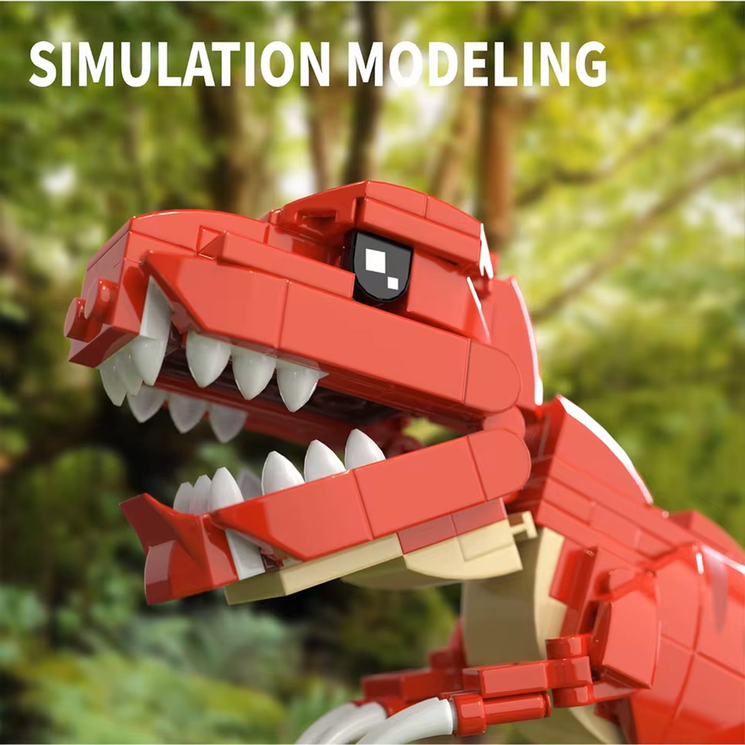 GZBrick Dinosaur World Building Sets Compatible with Lego Animals Volcano Foraging T.Rex for Adults Boy 559PCS