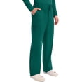 thumbnail image 6 of Cherokee Mens Scrub Scrub Bottoms with Cargo Pockets, Two-Way Stretch Modern fit Button Closure with Inside Drawstring Scrub Bottoms - WW140, S Tall, Hunter Green, 6 of 7