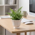 thumbnail image 2 of Miwamany Ceramic Mini Flower Pot with Drainage Hole, Cream Style Breathable Planter for s Ferns Small Plants, Desktop Home Office Windowsill Decor (4.36x3.36x3.21in), 2 of 6