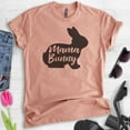 thumbnail image 2 of Mama Bunny Shirt, Unisex Women's Shirt, Easter Shirt, Rabbit Shirt, Heather Sunset, Medium, 2 of 6
