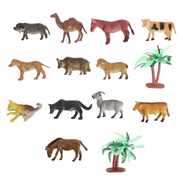 12pcs Farm Animals Figures Toys Realistic Farm Learning Educational Toys