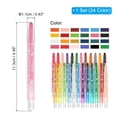 thumbnail image 2 of Uxcell Pasteles de Aceite, Crayones de Aceite Suaves Redondos, Suministros de Arte de 24 Colores 4.45", 2 of 7