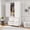 White, variant on Demi Bonn 71" Tall Metal Wardrobe Cabinet with 2 Drawers and Hanging Rod, 2 Doors Armoires with Shelf for Bedroom, Office, Entryway, White