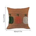 thumbnail image 2 of Christmas Gifts Clearance! Dezsed Throw Pillow Covers Clearance Halloween Home Pillow Case Witch Pumpkin Grim Face Sofa Pillow Case Halloween Decoration Brown, 2 of 5