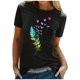 thumbnail image 1 of Gibobby Camisa&nbsp;Moda Mujer Mujeres Blouse Top Round Neck con estilo T camisas（Negro， L), 1 of 5
