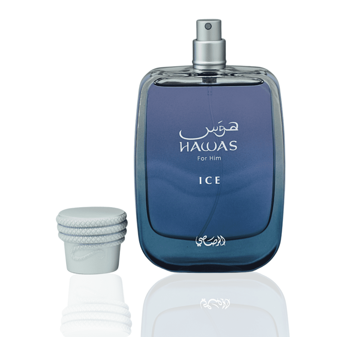 Rasasi Hawas Ice Eau de Parfum Spray for Men, 3.4 Ounce