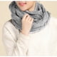 thumbnail image 3 of Bufanda de lana de dos círculos con cuello de punto para mujer cálida y gruesa para otoño e invierno, 3 of 8