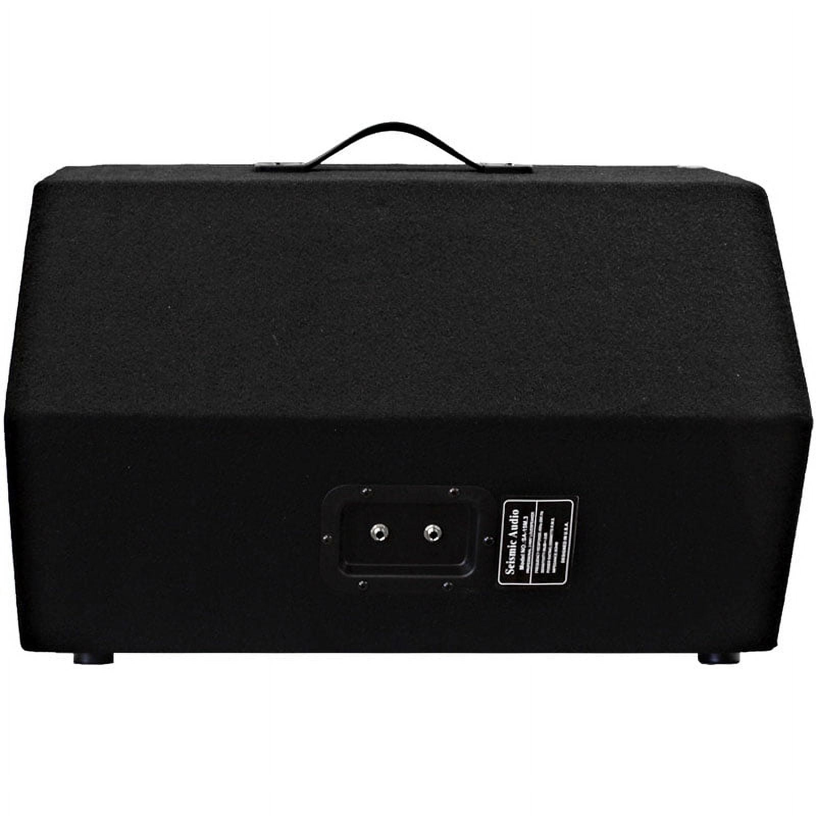 Seismic Audio PAIR 15" Floor Monitors Stage/Studio PRO PA/DJ Speakers - SA-15M.3