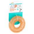thumbnail image 3 of ASPCA Vanilla Scented Squeaky Glitter Ring Dog Toy, 9.5"x3", Orange, 3 of 4