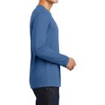 thumbnail image 3 of Men's Perfect Weight Long Sleeve Tee Maritime Blue 2X-Large, 3 of 4