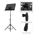 thumbnail image 4 of Support de Musique en Métal Portable avec Instruments Détachables pour Piano, Violon et Guitare Partitions Noir, 4 of 8