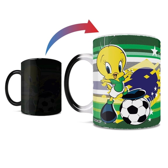 Looney Tunes (Team Brazil Soccer - Tweety Bird) Morphing Mugs® Heat-Sensitive Mug MMUG1473