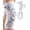 WHite (Right), variant on HIJUNE 2027 Upgrade Knee Sleeve, Adjustable Knee Brace With Precision Dial, Patella Gel Pad & Side Stabilizers For Running, Workout, Unisex