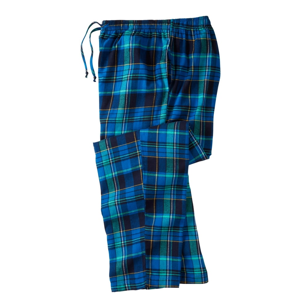 Kingsize - Kingsize Men's Big & Tall Flannel Plaid Pajama Pants Pajama Bottoms - Walmart.com