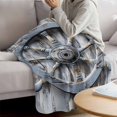thumbnail image 3 of Grey Rudder Coastal Blanket Soft Cozy Warm Throw Blanket for Couch, Plush Fuzzy Flannel Fleece Blankets for Sofa, Summer Beach Retro Ocean Bed Blankets Lightweight Gifts for Women, 30"x40", 3 of 9