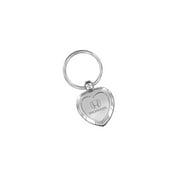 Honda Heart Key Chain Polished Metal With Attached Keychain Ring