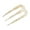Ivory, variant on French Amie Tri Prongs 3" Handmade Cellulose Bun Holder Hair Pin Stick for Women