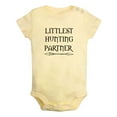 thumbnail image 2 of iDzn Littlest Hunting Partner Funny Rompers For Babies, Newborn Baby Unisex Bodysuits, Infant Jumpsuits, Toddler 0-24 Months Kids One-Piece Oufits, 2 of 5