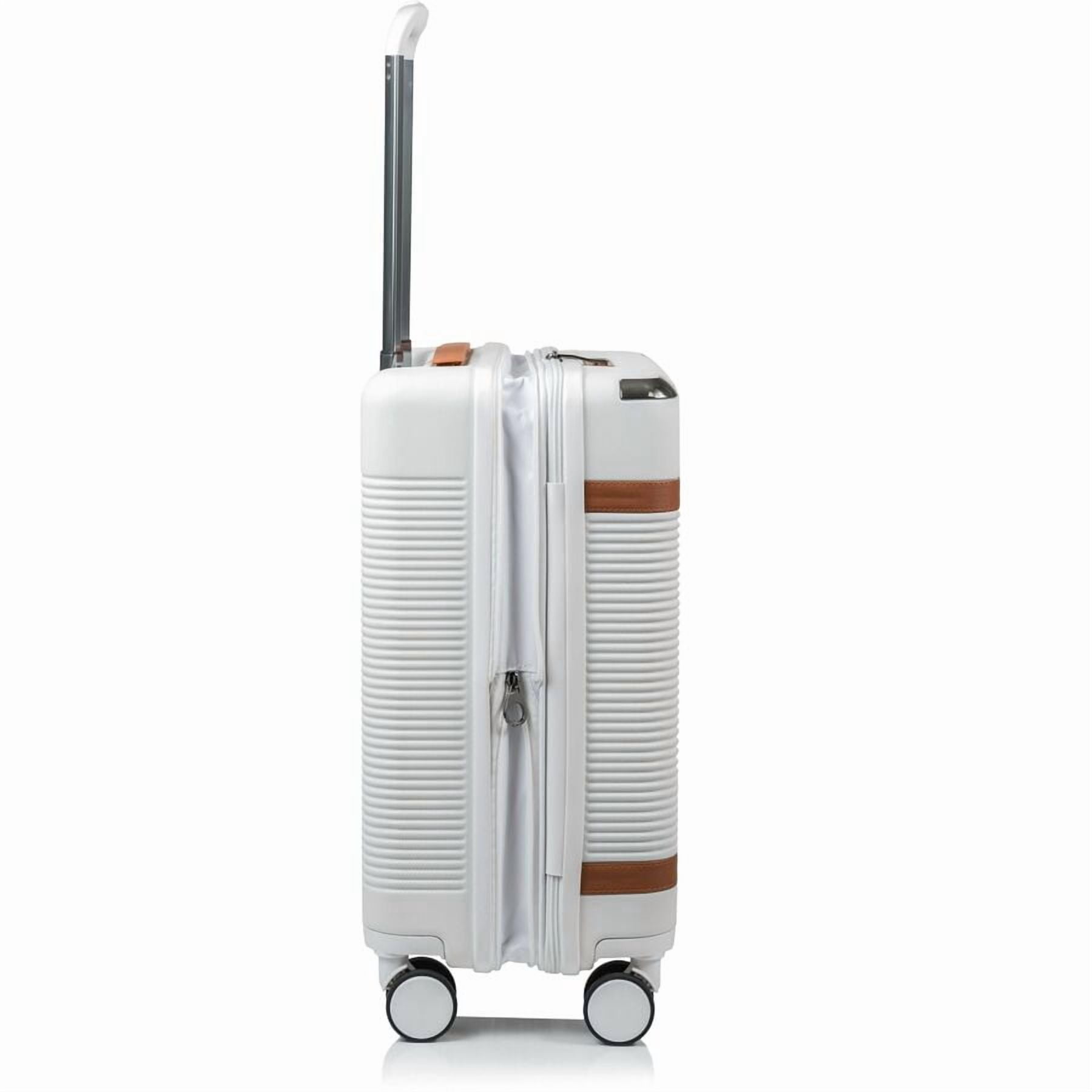 CHAMPS Vintage III Collection, 3-piece Hardside Luggage set, Ivory