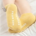 thumbnail image 4 of Douhoow 3 Pairs Baby Girls Boys Socks Anti-Slip Gel Breathable Cotton Socks Short Socks, 4 of 5