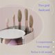 thumbnail image 3 of Makeup Brush Holder Organizer with 2 Slot, 3-Layer, Makeup Box, White, 3 of 5