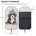 thumbnail image 6 of XYZCANDO Car Seat Cover Auto Protector, Compatible with Van Front Seats, Car Seat Towel Cover Fit for Trucks SUVs(Bernese Mountain Puppy in Snow 1pcs), 6 of 6