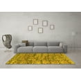 thumbnail image 3 of Ahgly Company Indoor Rectangle Abstract Yellow Modern Area Rugs, 4' x 6', 3 of 4