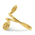 thumbnail image 3 of 14k Yellow Gold Adjustable Toe Ring Open Midi, 3 of 9