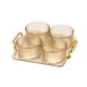 thumbnail image 4 of Plato de servir dividido Cuencos para servir Multiusos para bocadillos, aperitivos, , 4 cuadrícula marrón, 4 of 9