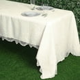 thumbnail image 2 of Efavormart 60"x126" Ivory Floral Lace Tablecloths For Banquet Party Wedding Event Home Decoration, 2 of 7
