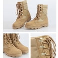 thumbnail image 4 of Botas de motocicleta para hombre Botas tácticas antideslizantes Botas militares para senderismo caza, 4 of 9