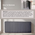 thumbnail image 5 of Lammlaoe Twin Headboard, Upholstered Wall Mounted, Peel and Stick Installation, Sound Reducing 3D Panel Design, Easy Assembly, Gray, 5 of 6