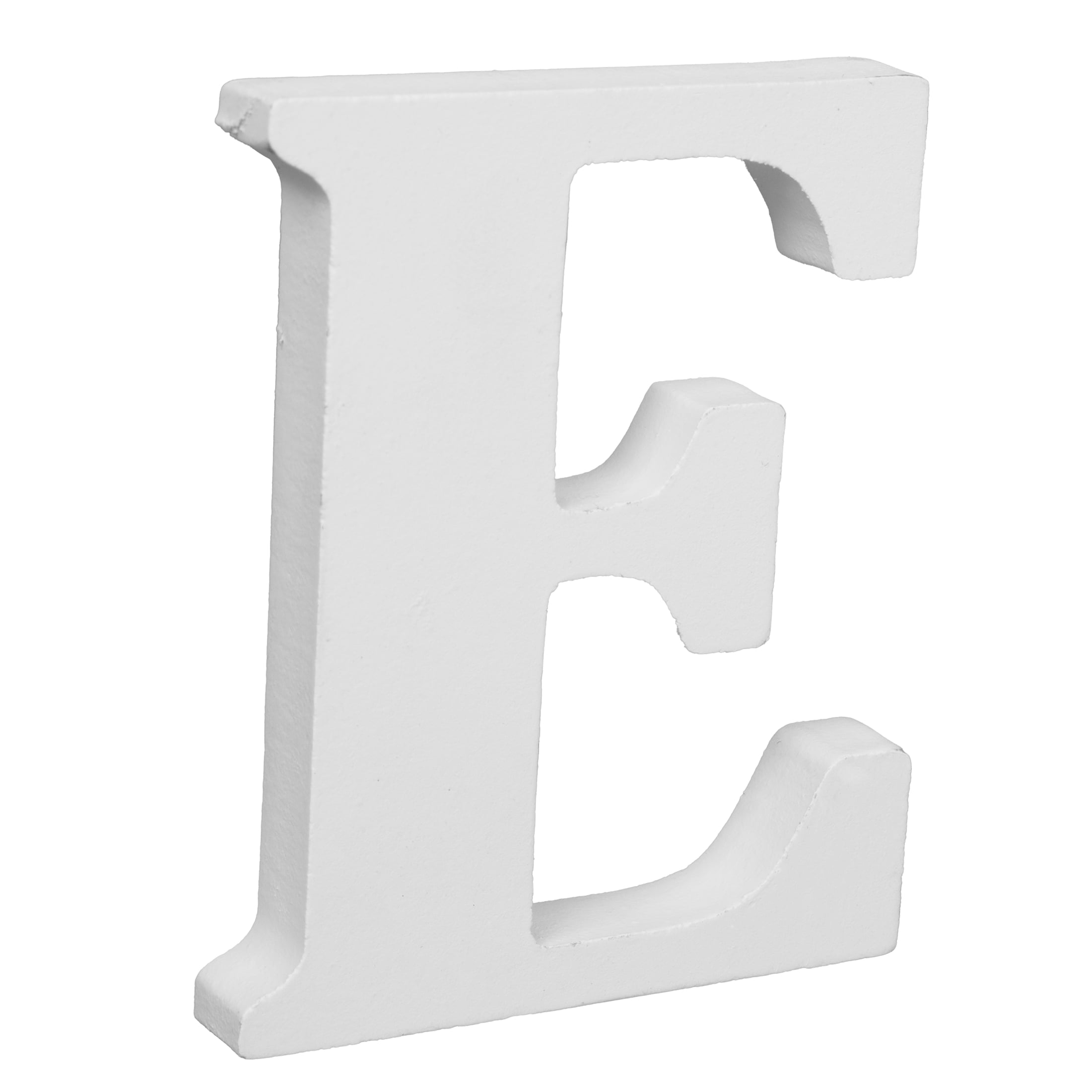 Cousin DIY 3" White Wood Letter E