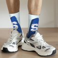 thumbnail image 6 of Gukieu Cute Gnomes in USA Print Contrast Color Mid-calf Socks, Sweat-wicking Athletic Socks, Unisex Clothing Accessories, 6 of 6