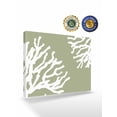 thumbnail image 2 of Coral Sage Green Wall Art for Living Room,Canvas Picture Wall Decor for Bathroom Bedroom,Coastal White Ocean Marine Nautical Beach Painting Artwork for Office Hallway Dining Room Decor 24"x32", 2 of 8