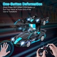 thumbnail image 5 of Remote Control Car, POPO RC Cars LED Light,One-Button Transforming, 360° Rotation Drifting, 1:18 RC Car Toy Gift for Kids,Blue, 5 of 9