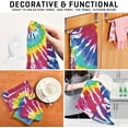 thumbnail image 7 of GZHJMY Tie Dye Art Abstract Kitchen Towel, Dish Towels Quick Drying Tea Towels Absorbent Hand Towels for Kitchen Sink Dinner Table 28 x 18 Inches, Set of 6, 7 of 7