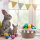 thumbnail image 4 of Easter eggs storage basket, woven storage basket, small round rope basket, desktop storage, stylish woven design, high capacity, durable woven material, for bedroom, Easter decor, office, 4 of 9