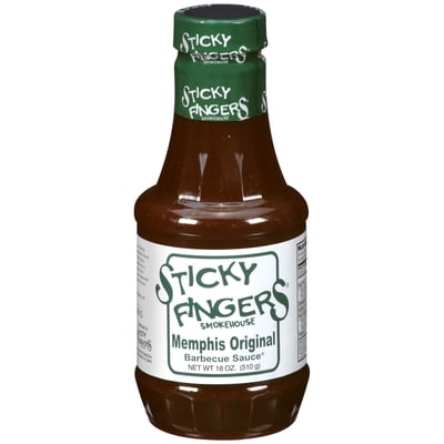 2 Pack) Sticky Fingers Memphis Original Barbecue Sauce, 18 oz