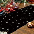 thumbnail image 3 of Christmas Table Runner Xmas Golden Tree Star Snowflake Black Merry Christmas 13 x 60 Inch Long Runners Winter Holiday Home Kitchen Table Decor, 3 of 5