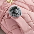 thumbnail image 6 of Tisuna Little Girls Coat Solid Color Long Sleeve Hooded Jacket Warm Soft Autumn Winter Girls Zipper Outerwear Pink Size 5-6 Years, 6 of 9