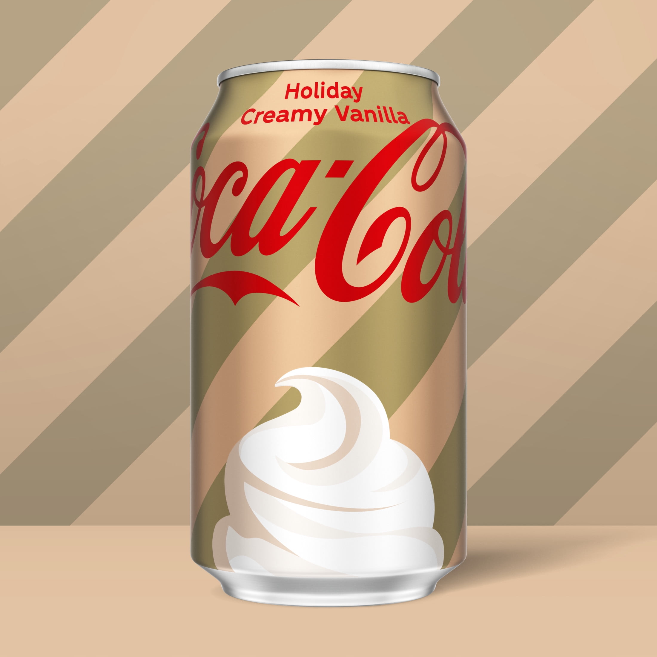 Coca-Cola Holiday Creamy Vanilla Soda Pop Fridge Pack Cans, 12 fl oz, 12 Pack