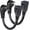 Black - 2 Pack, variant on Short Power Extension Cord 6 Inch 14AWG SJTW Heavy Duty Flat Plug 45-Degree Angle 15A 125V Indoor Outdoor Extension Cable 1-Pack
