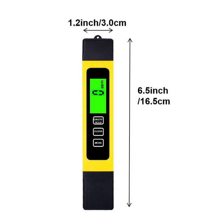 Hofun TDS Meter, 3 in 1 TDS, EC & Temperature Meter, Accurate & Reliable  PPM Meter