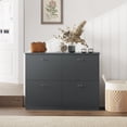 thumbnail image 5 of Shoe Storage Cabinet with 4 Flip Drawers, Freestanding Shoe Organizer with Anti-Tip Design, Narrow Shoe Rack Cabinet for Entryway, Front Door, Gray, 5 of 6