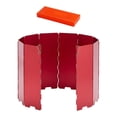 thumbnail image 2 of yotijay Camp Windscreen Windshield Folding Compact Lightweight Portable Wind Red, 2 of 9