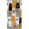 thumbnail image 2 of Multicolored Cats Beach Towel Microfiber Thin Lightweight Beach Towel 31"x61" Large Soft Long Pool Towel Lightweight Towel Blanket for Beach Swim Gym Quick Dry Bath Sheet Towel, 2 of 15